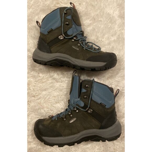 KEEN Revel 4 Mid Height Polar Magnet/North Atlantic Snow Boots 10 W - Picture 3 of 14
